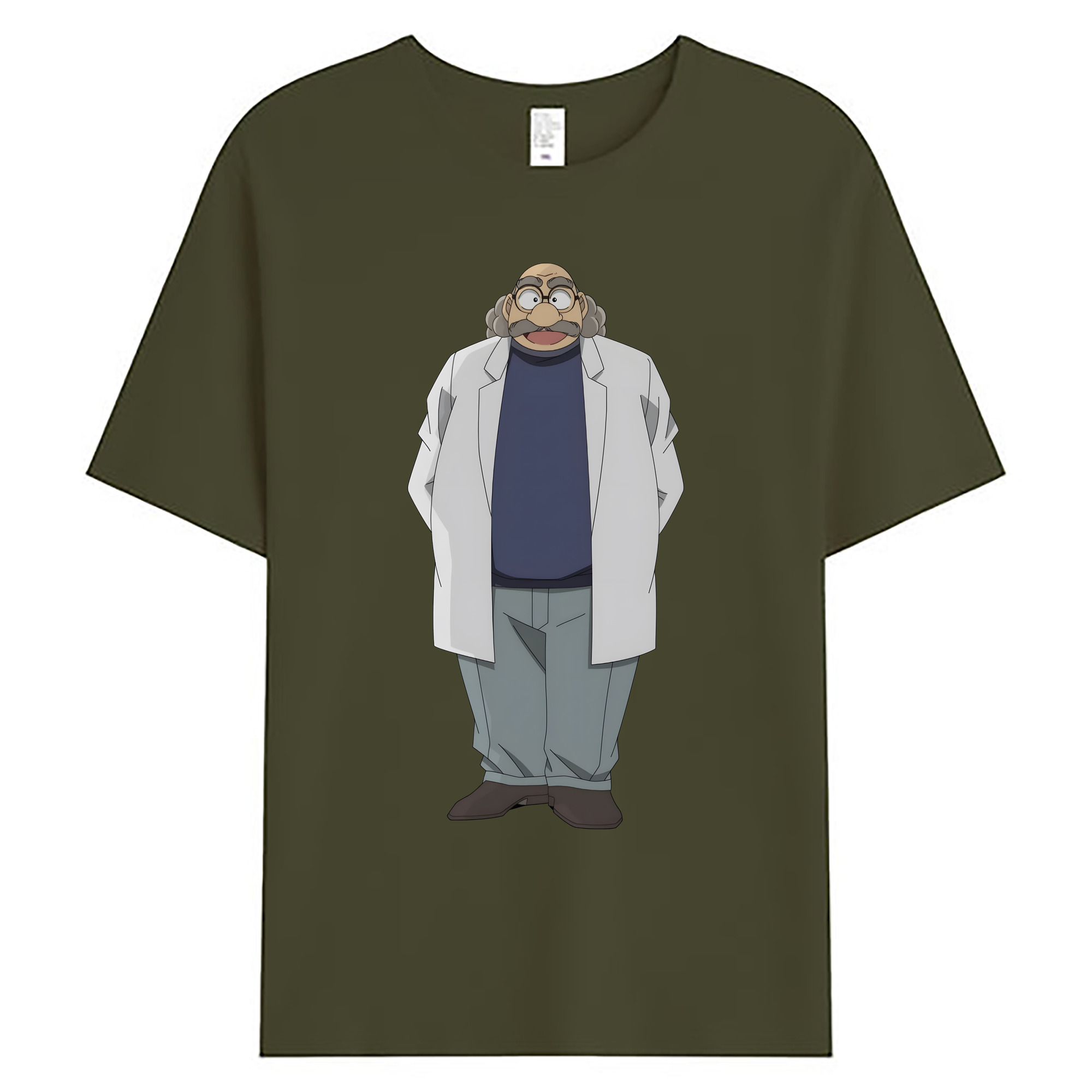 （画像用） 名探偵コナン あがさ ひろし Detective Conan Agasa Hiroshi 綿100％ メンズ半袖Tシャツ｜肌触りやわらか＆通気性